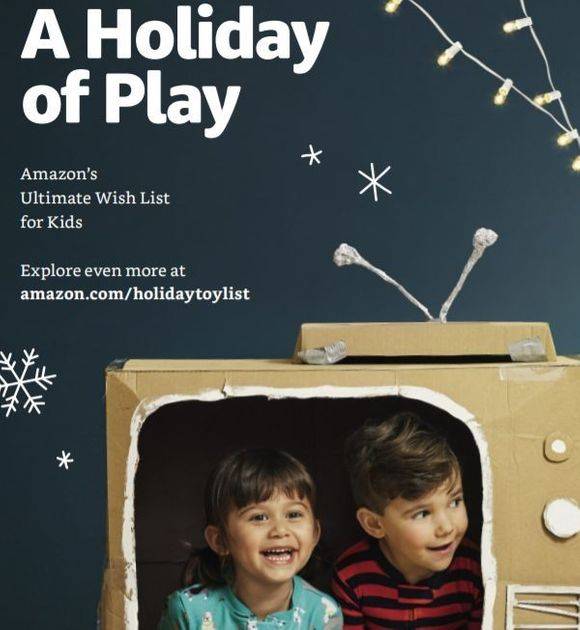 Amazon’s 2018 Holiday Toy Catalog uses direct mail to drive traffic to their website